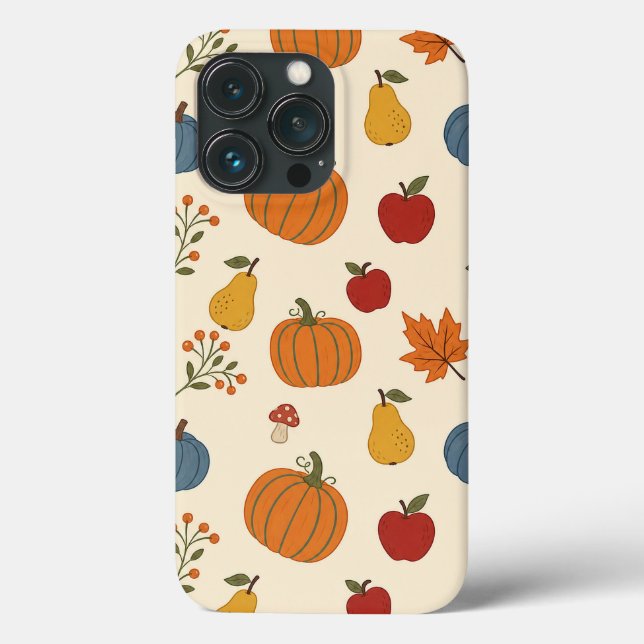 Herbsternte-Kürbisse-Fruchtmuster-Hülle Case-Mate iPhone Hülle (Rückseite)
