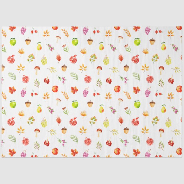 Herbsternte Muster Seidenpapier (Vorderseite)