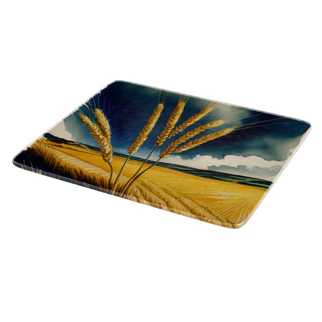 Herbsternte Prärie Gold Cutting Board Schneidebrett (Ecke)