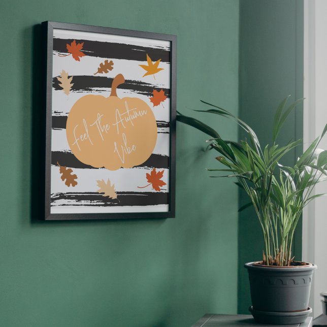 Herbsternte Pumpkin Fall Vibe Poster (Von Creator hochgeladen)