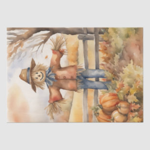 Herbsternte: Scarecrow im Herbst Dekoupage Seidenpapier