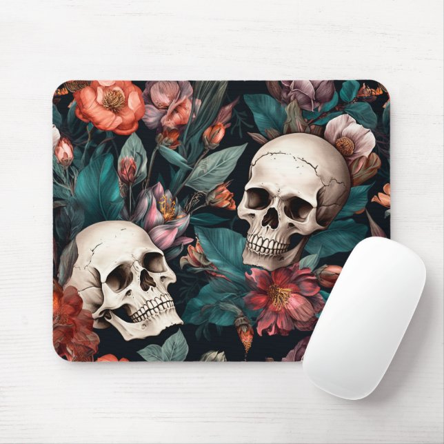Herbsternte Schädel Mousepad (Mit Mouse)