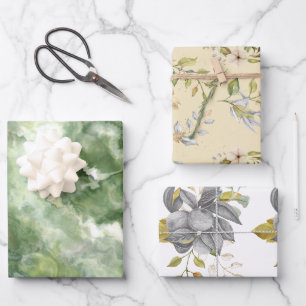 Herbsternte-Themenmuster-Wrap-Papierbögen Geschenkpapier Set