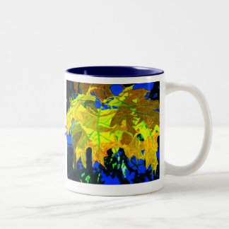 Herbstes abstrakt zweifarbige tasse