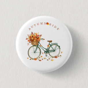 Herbstfahrt Fahrradknopf Button