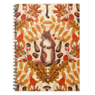 Herbstfalke auf Weiß Notizblock