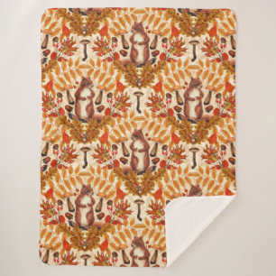 Herbstfalke auf Weiß Sherpadecke