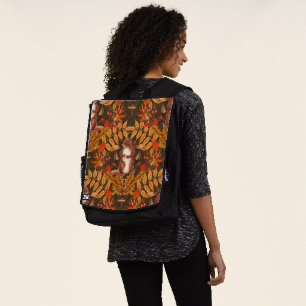 Herbstfalke in dunkelbraun rucksack