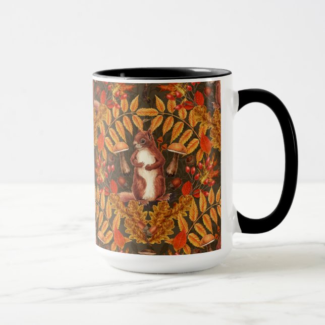Herbstfalke in dunkelbraun tasse (Rechts)