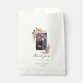Herbstfall Blumenhochzeit Elegantes Foto Vielen Da Geschenktütchen