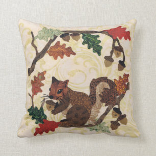 Herbstfall Eichhörnchen Niedlich Chic Stilvolle Bl Kissen