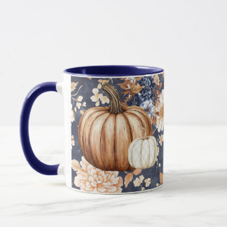 Herbstfall Floral Pumpkin Tasse