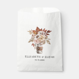 Herbstfall Florale Terracotta Hochzeit Geschenktütchen