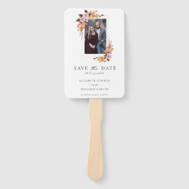 Herbstfall florales Foto Elegantes Skript Botanisc Fächer