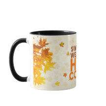 Herbstfall Kaffeepause Tasse für gemütliche Tage