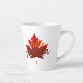 Herbstfall Latte Tasse