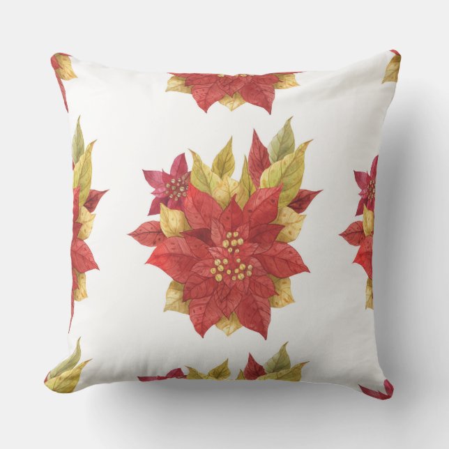 Herbstfall Reversible Pilze Kissen (Vorderseite)