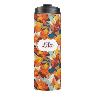 Herbstfall verlassen Thermaltumbler Thermosbecher