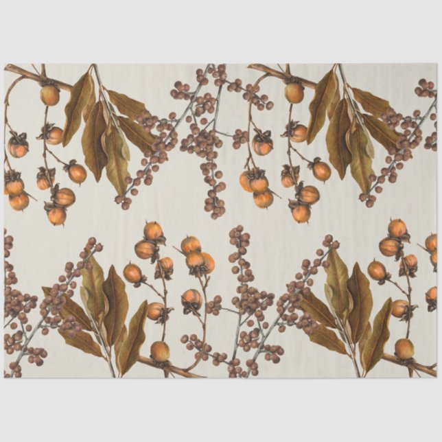 Herbstfall Wasserfarbenfolien-Blätter Seidenpapier (Vorderseite)