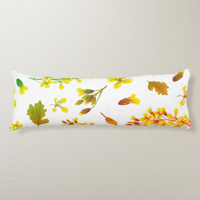 Herbstfallen florales Muster Kissen (Vorderseite)