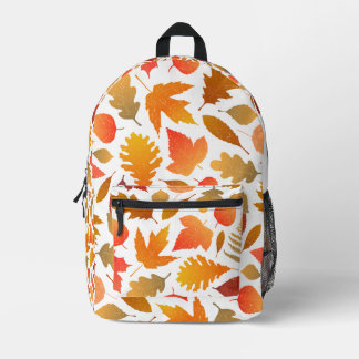 Herbstfallen - Gemütliches Leaf-Muster Bedruckter Rucksack