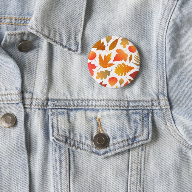 Herbstfallen - Gemütliches Leaf-Muster Button (Beispiel)