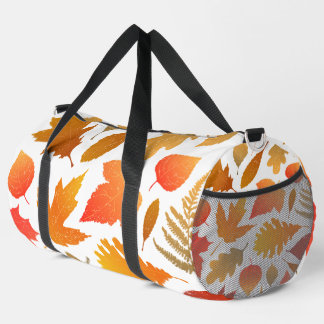 Herbstfallen - Gemütliches Leaf-Muster Duffle Bag