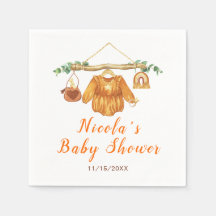 Herbstfallen Kleidung Linie Girl Babydusche