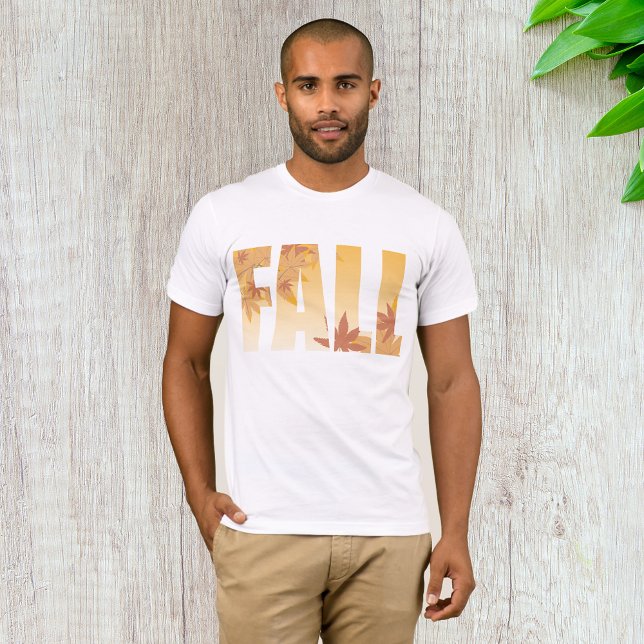 Herbstfalltypografie-Design mit Blätter T-Shirt (Von Creator hochgeladen)