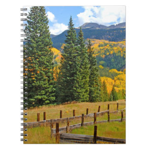 Herbstfarbe im ländlichen Raum Notizblock