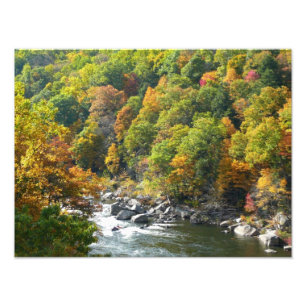 Herbstfarbe im Ohiopyle Staat Park Fotodruck