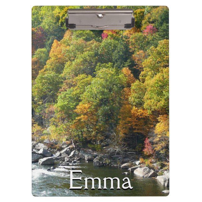 Herbstfarbe im Ohiopyle Staat Park Klemmbrett (Vorderseite)