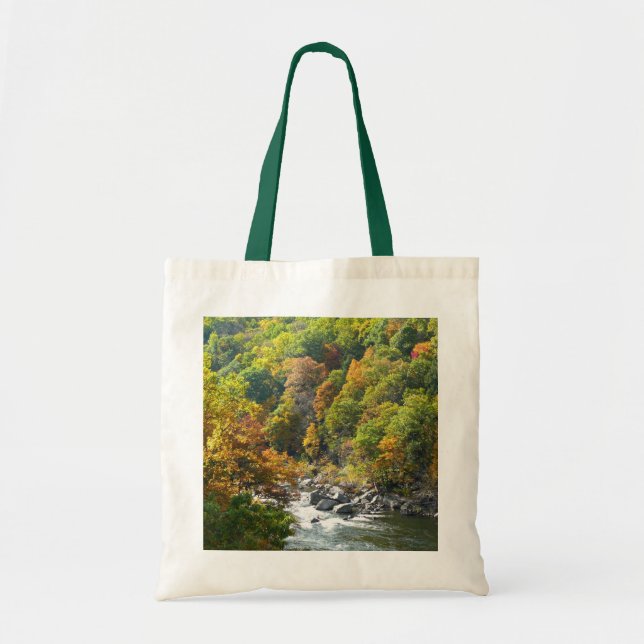 Herbstfarbe im Ohiopyle Staat Park Tragetasche (Vorne)