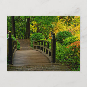 Herbstfarbe, Portland Japanese Garden Postkarte
