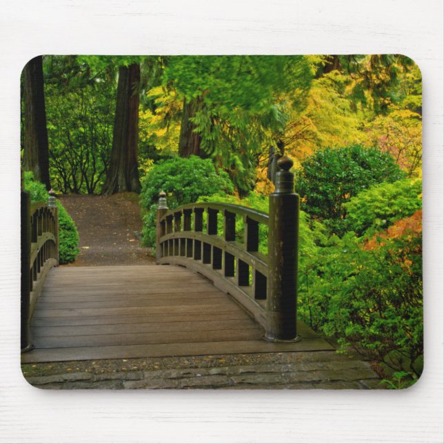 Herbstfarbe, Portland Japanischer Garten Mousepad (Vorne)