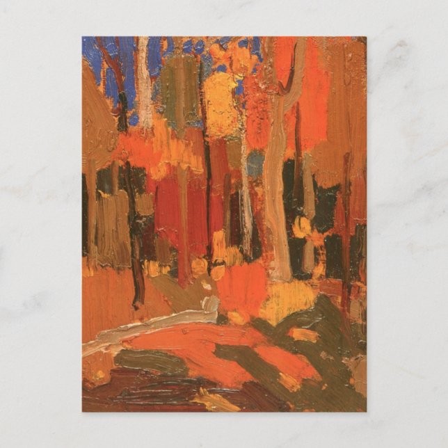 Herbstfarbe von Tom Thomson Postkarte (Vorderseite)