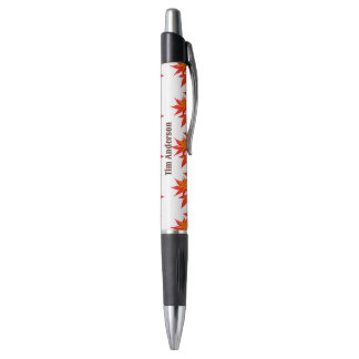 Herbstfarben Ahornblätter Orange Lebendig Kugelschreiber