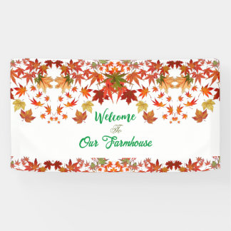 Herbstfarben Ahornblättergarten Herbst Banner