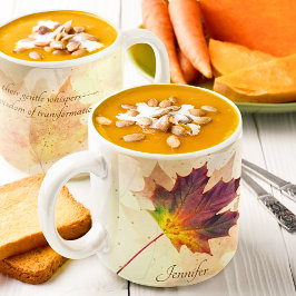 Herbstfarben Ahornleaf Soft Herbst Inspiration Kaffeetasse