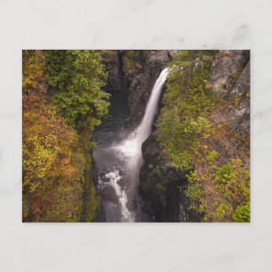 Herbstfarben an den Elchfällen Postkarte