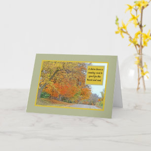 "HERBSTFARBEN AUF DER LANDESSTRASSE" KARTE