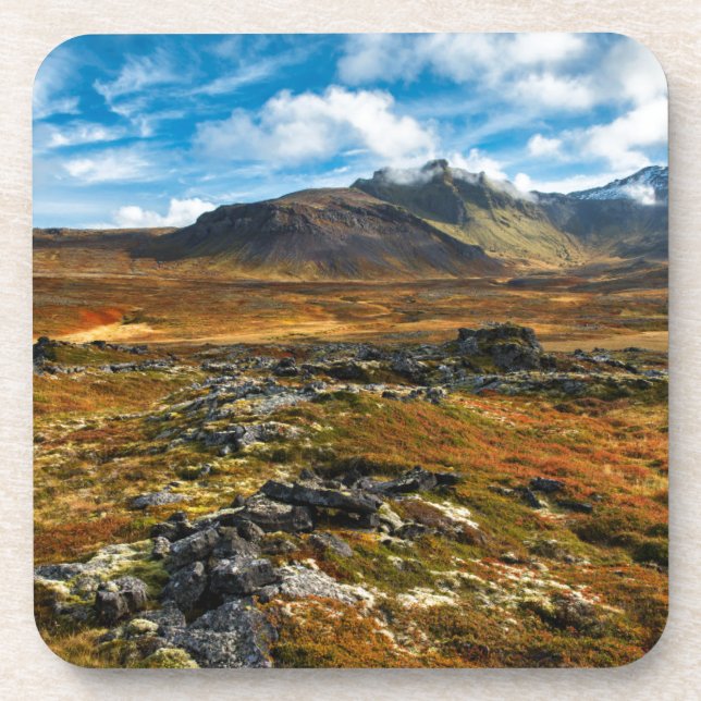 Herbstfarben auf der Landschaft Getränkeuntersetzer (Vorderseite)