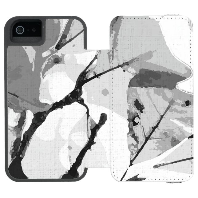 Herbstfarben, Blätter 2 Incipio iPhone Geldbeutel-Hülle (Folio Geöffnet)
