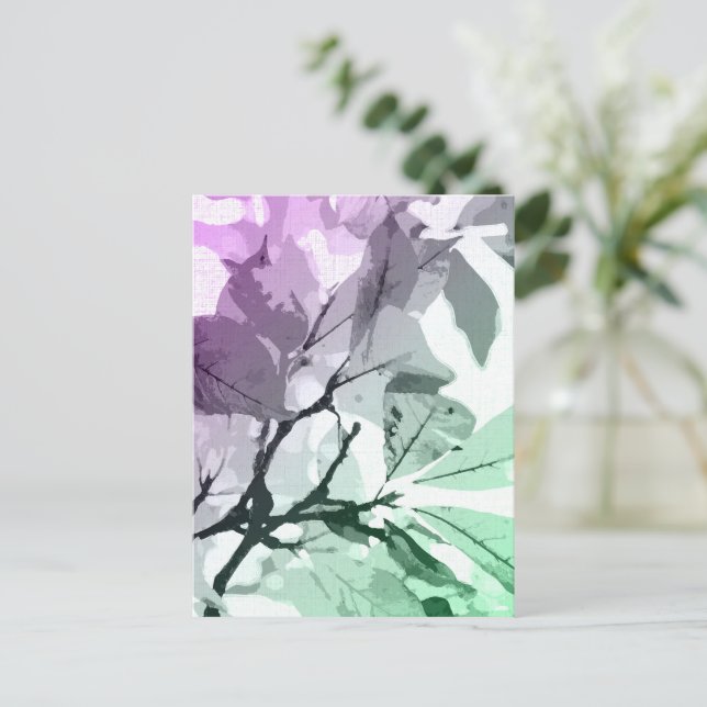 Herbstfarben, Blätter 5 Postkarte (Stehend Vorderseite)