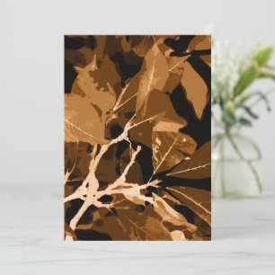 Herbstfarben, Blätter 6 Dankeskarte