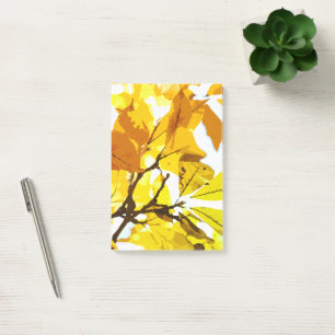 Herbstfarben, Blätter Post-it Klebezettel