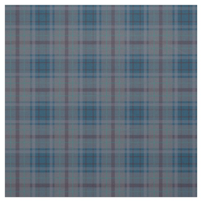Herbstfarben | Blue Gray Kariert Stoff (Muster)