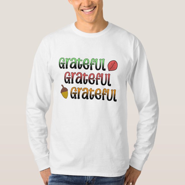 Herbstfarben | Dankbar T-Shirt (Vorderseite)