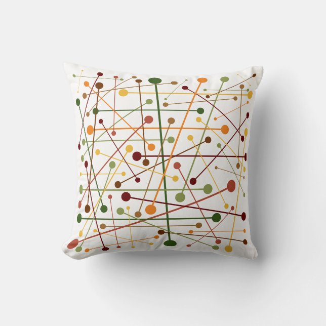 Herbstfarben | Dash & Dots | Kissen (Vorderseite)