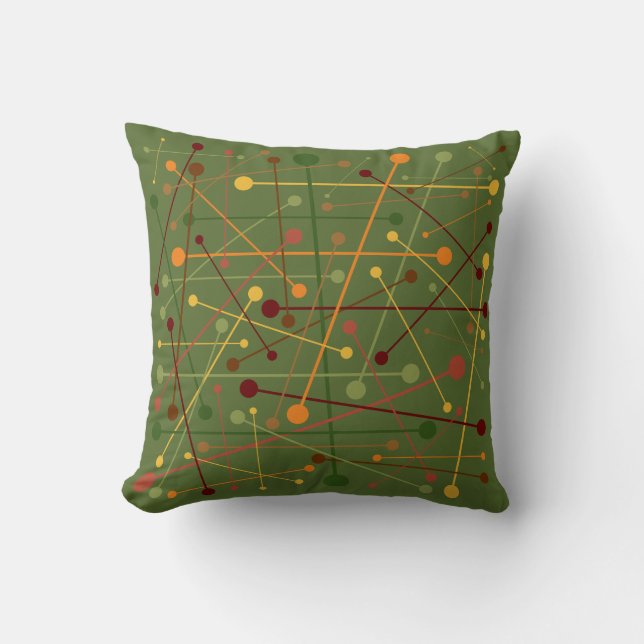 Herbstfarben | Dash & Dots | Kissen (Vorderseite)